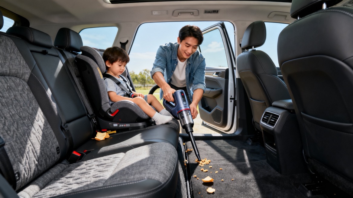 Handheld Vacuum Cleaning Family SUV Handheld Vacuum Cleaning Family SUV