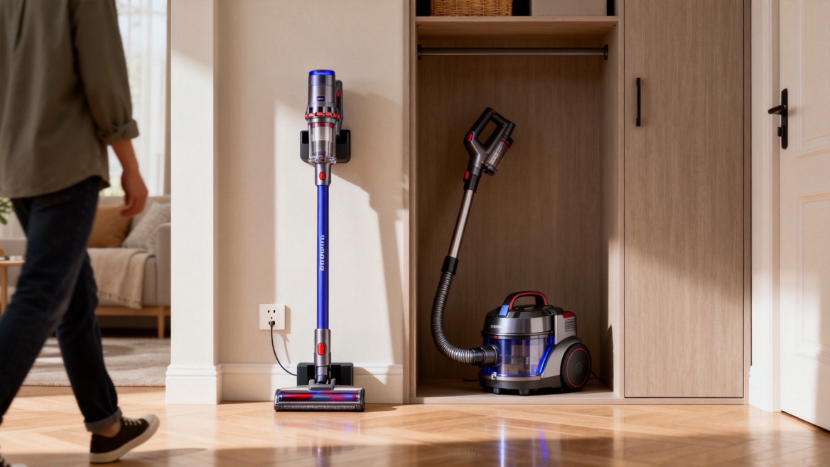 Apartment Vacuum Storage And Cleaning Route