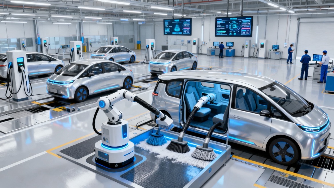 Smart Robotaxi Fleet Cleaning Hub Smart Robotaxi Fleet Cleaning Hub