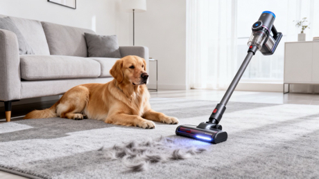 Aspirador sem fio para animais de estima&ccedil;&atilde;o em casa moderna.jpg
