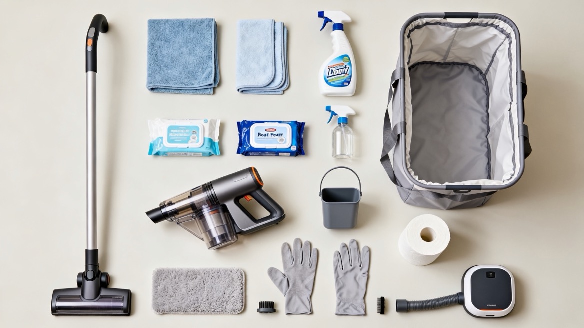 Dorm Cleaning Kit Organization Dorm Cleaning Kit Organization