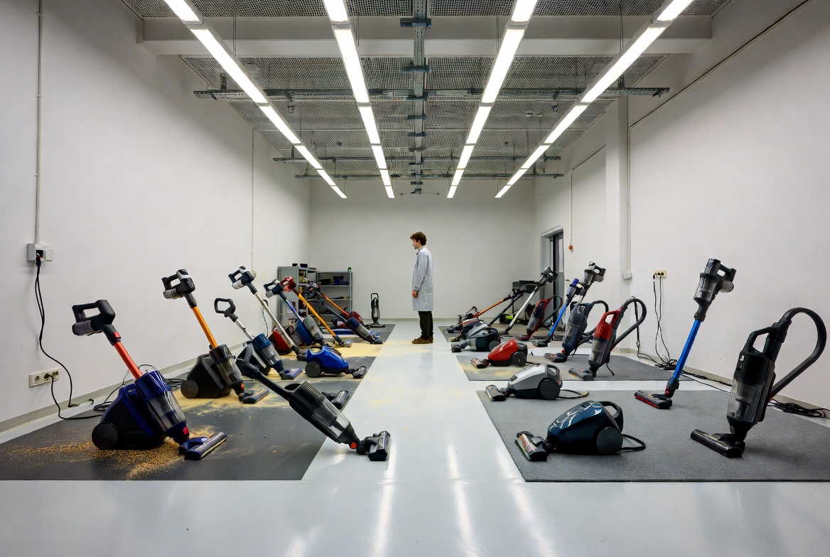 Modern Upright Vacuum Testing Lab