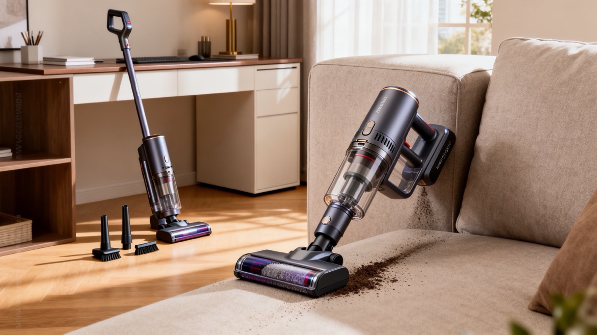 Two In One Vacuum Cleaning Small Spaces