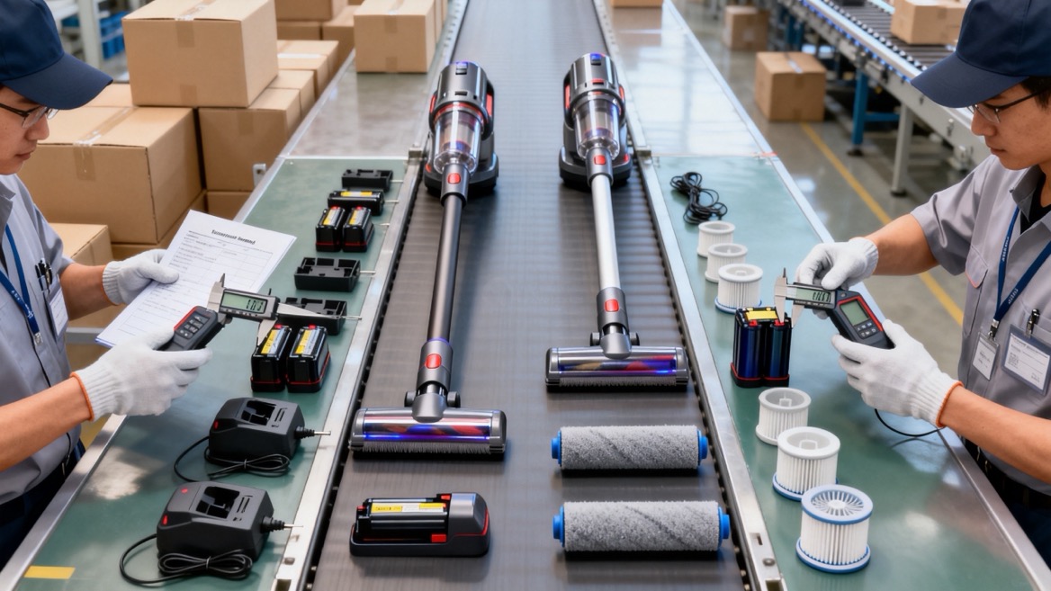 Cordless Vacuum Production Consistency Inspection Cordless Vacuum Production Consistency Inspection