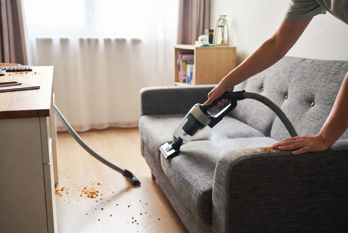 Handheld Vacuum Detail Cleaning Scene