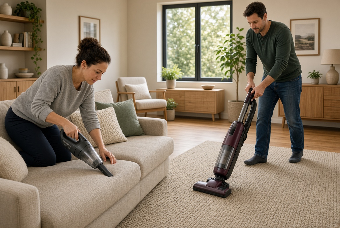 Modern Home Deep Cleaning And Quick Cleaning Scene Modern Home Deep Cleaning And Quick Cleaning Scene