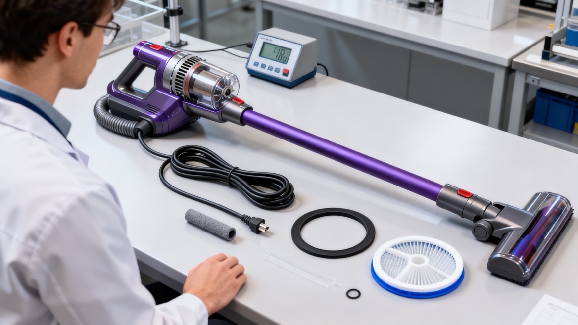 Corded Vacuum Component Quality Check